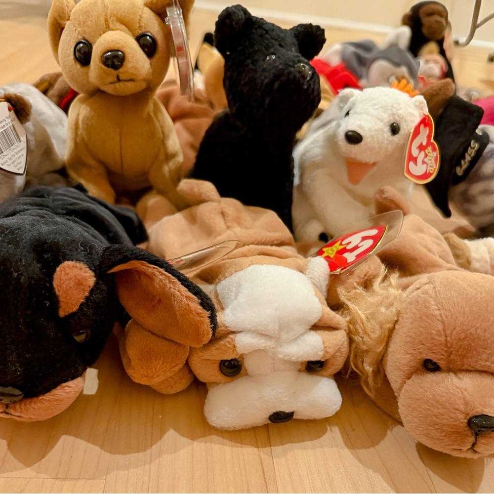 Ty Stuffed Animals Collection - Brown, Black, White